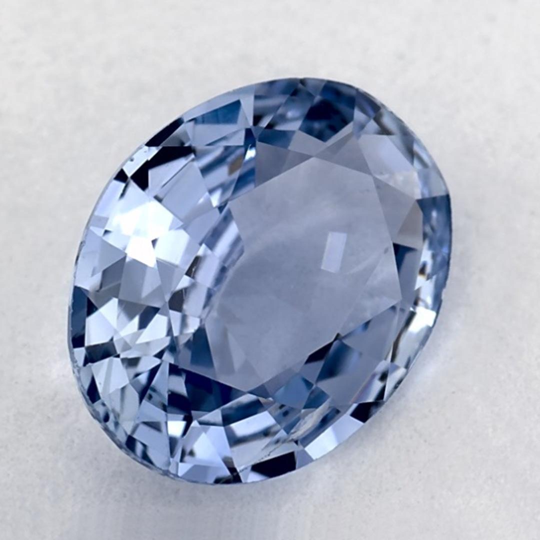 Taglio ovale 1.19 carati di zaffiro blu ovale sfuso in vendita