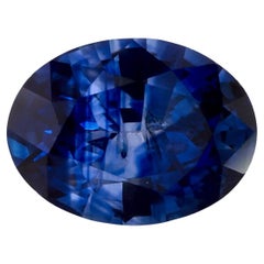 1.19 Karat Blauer Saphir Oval Loser Edelstein