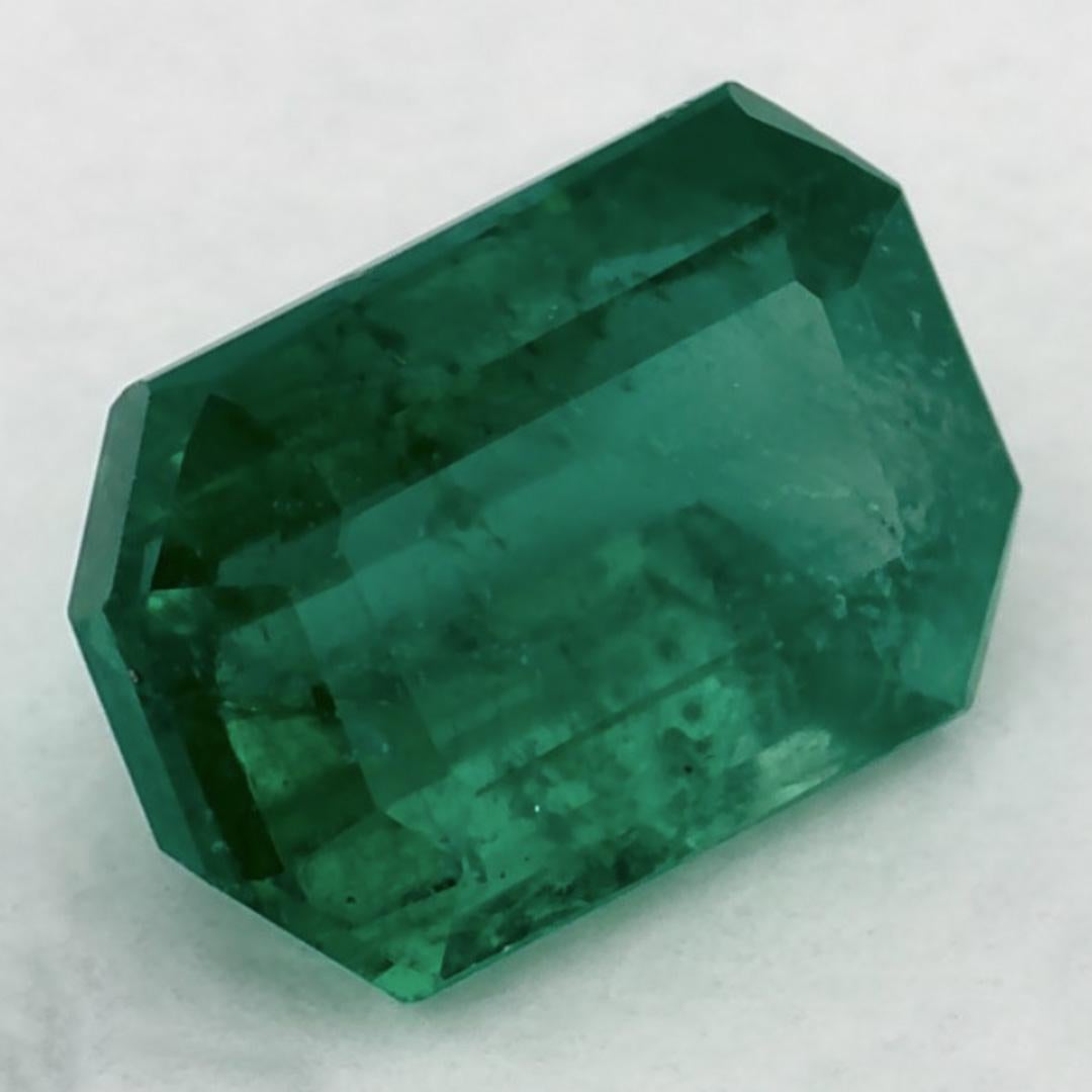Ottagono 1.19 Ct Emerald Octagon Cut Loose Gemstone in vendita