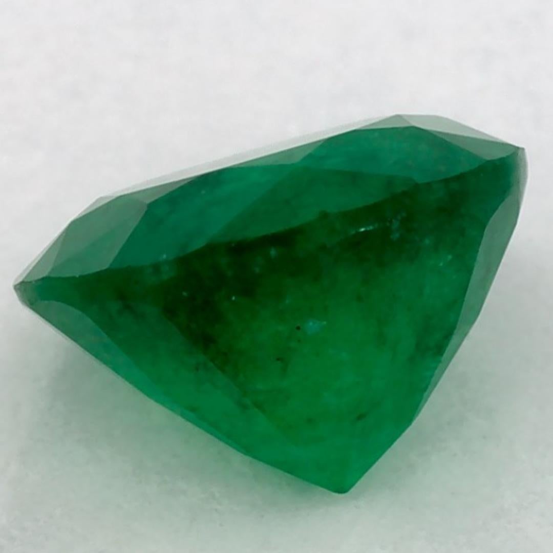 1.19 Ct Emerald Round Loose Gemstone In New Condition For Sale In Fort Lee, NJ