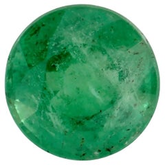 Gema suelta redonda esmeralda de 1.19 ct