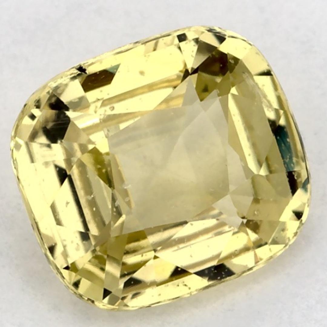 Zafiro verde de 1.19 qt Gema suelta en cojín Corte cojín en venta