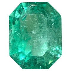 11,90 Karat 15x12 feiner kolumbianischer Smaragd im Smaragdschliff - Smaragdschliff, Muzo Green May Birthston