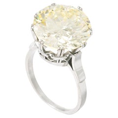 11.90 carat Diamond solitaire platinum Ring