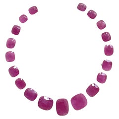 119.24 carats rubis Mozambique pierre taillée coussin 19 Pieces disposition chauffée naturelle