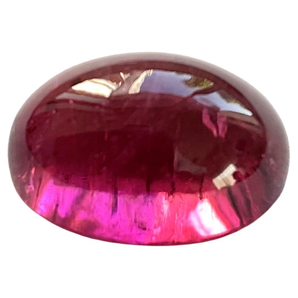 11.93 Carats Top Quality Rubellite Tourmaline Oval Cabochon Natural Gemstone For Sale