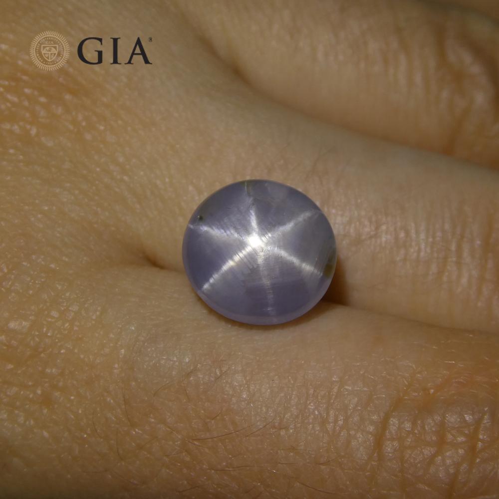 Taille ovale Saphir bleu étoilé cabochon ovale 11.99 carats certifié GIA    en vente
