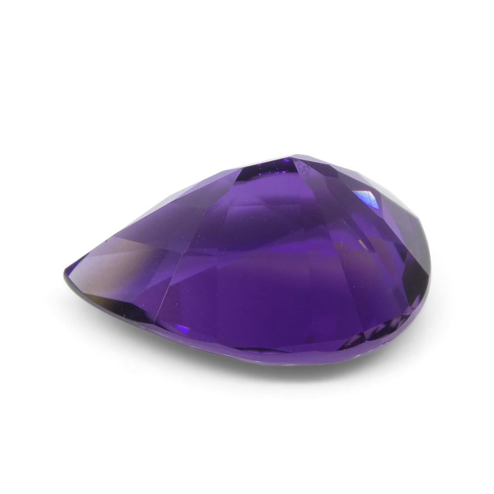 11.99ct Pear Purple Amethyst from Uruguay For Sale 3