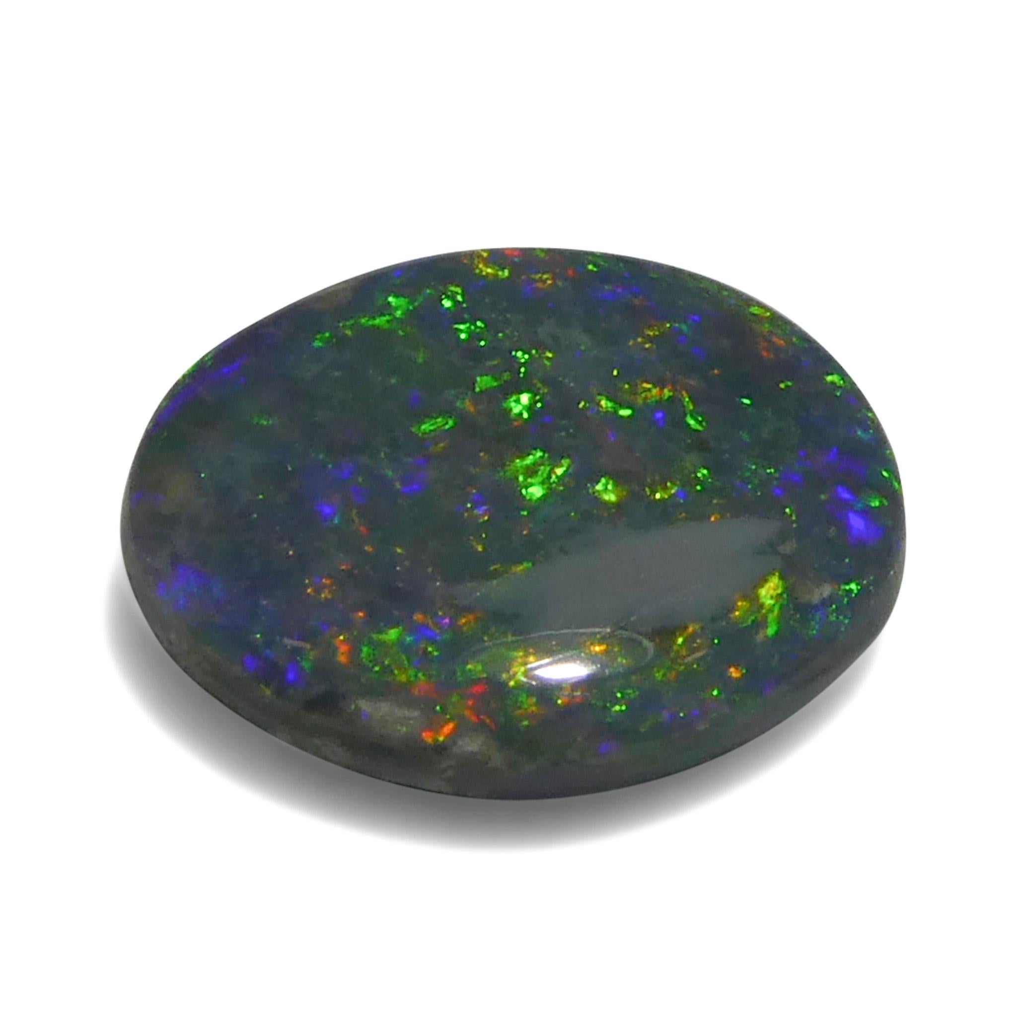 1.19ct Opale grigio ovale cabochon dall'Australia In condizioni Nuovo in vendita a Toronto, Ontario