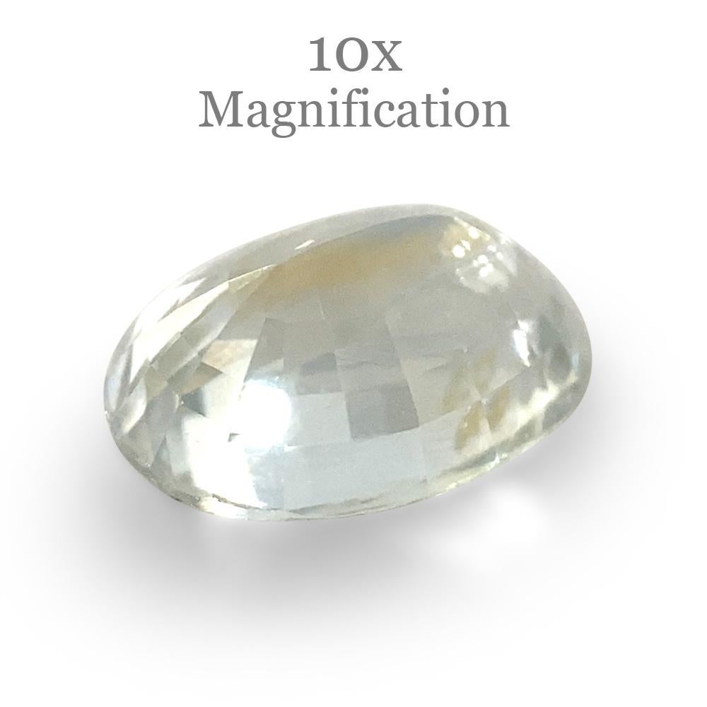 1.19ct Oval Pastel Yellow Sapphire from Sri Lanka Unheated For Sale 7