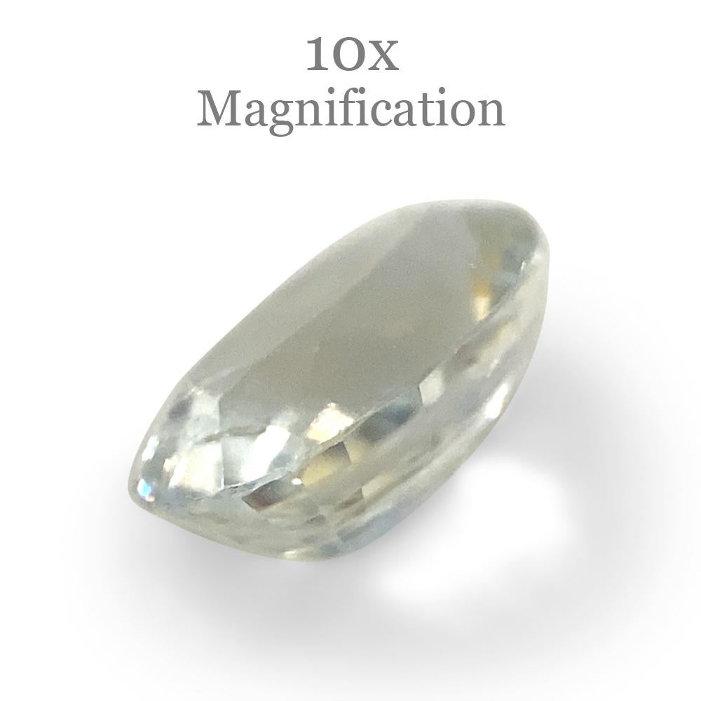 1.19ct Oval Pastel Yellow Sapphire from Sri Lanka Unheated For Sale 9