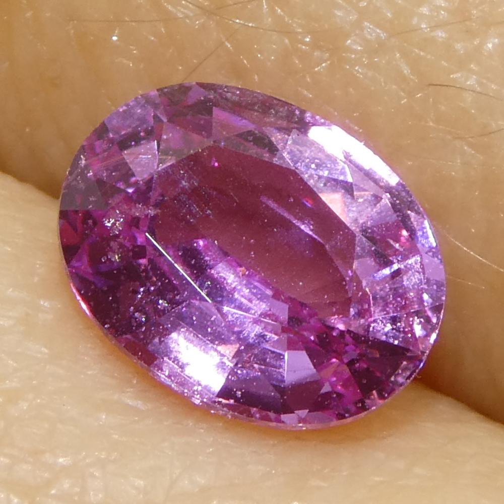 Zaffiro rosa ovale da 1,19ct del Madgascar in vendita 6