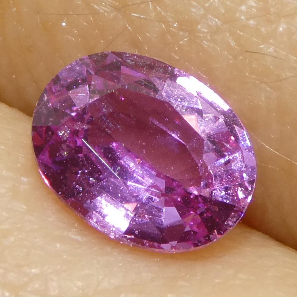 Zaffiro rosa ovale da 1,19ct del Madgascar in vendita 7