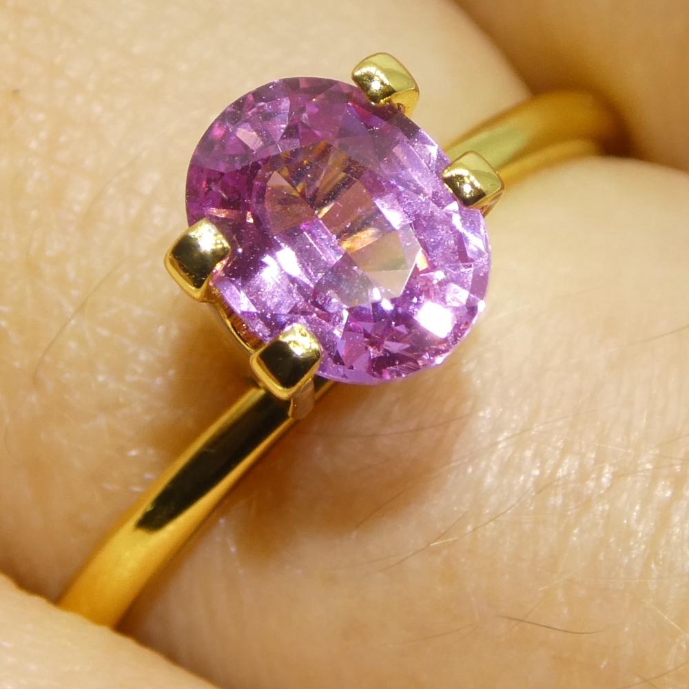 Zaffiro rosa ovale da 1,19ct del Madgascar in vendita 8