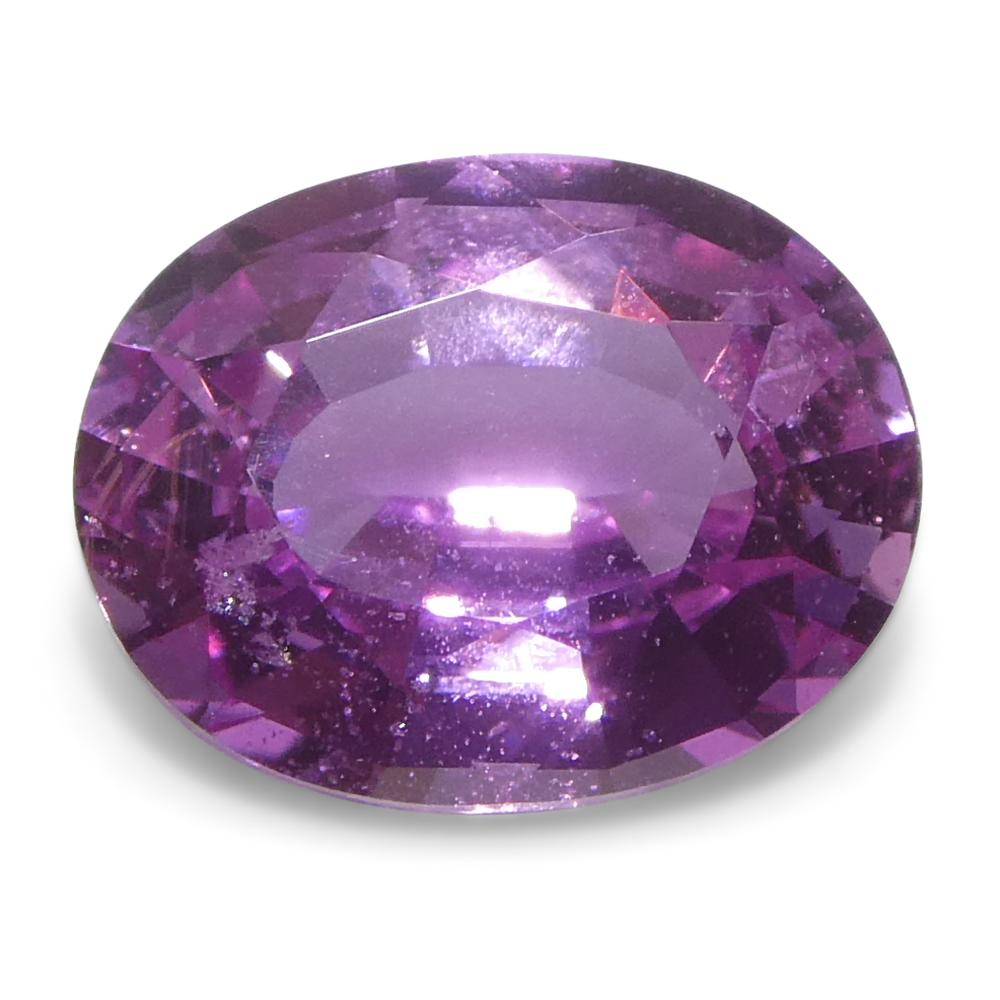 Zaffiro rosa ovale da 1,19ct del Madgascar In condizioni Nuovo in vendita a Toronto, Ontario