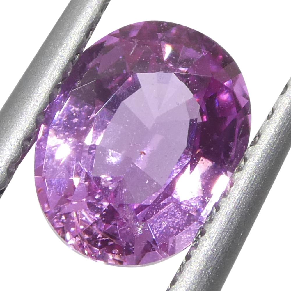 da uomo o donna Zaffiro rosa ovale da 1,19ct del Madgascar in vendita