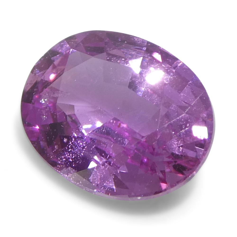 Zaffiro rosa ovale da 1,19ct del Madgascar in vendita 4