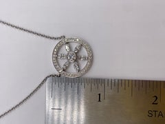 1.19ct Round & Marquise Cut Diamond Pendant in 18KT White Gold