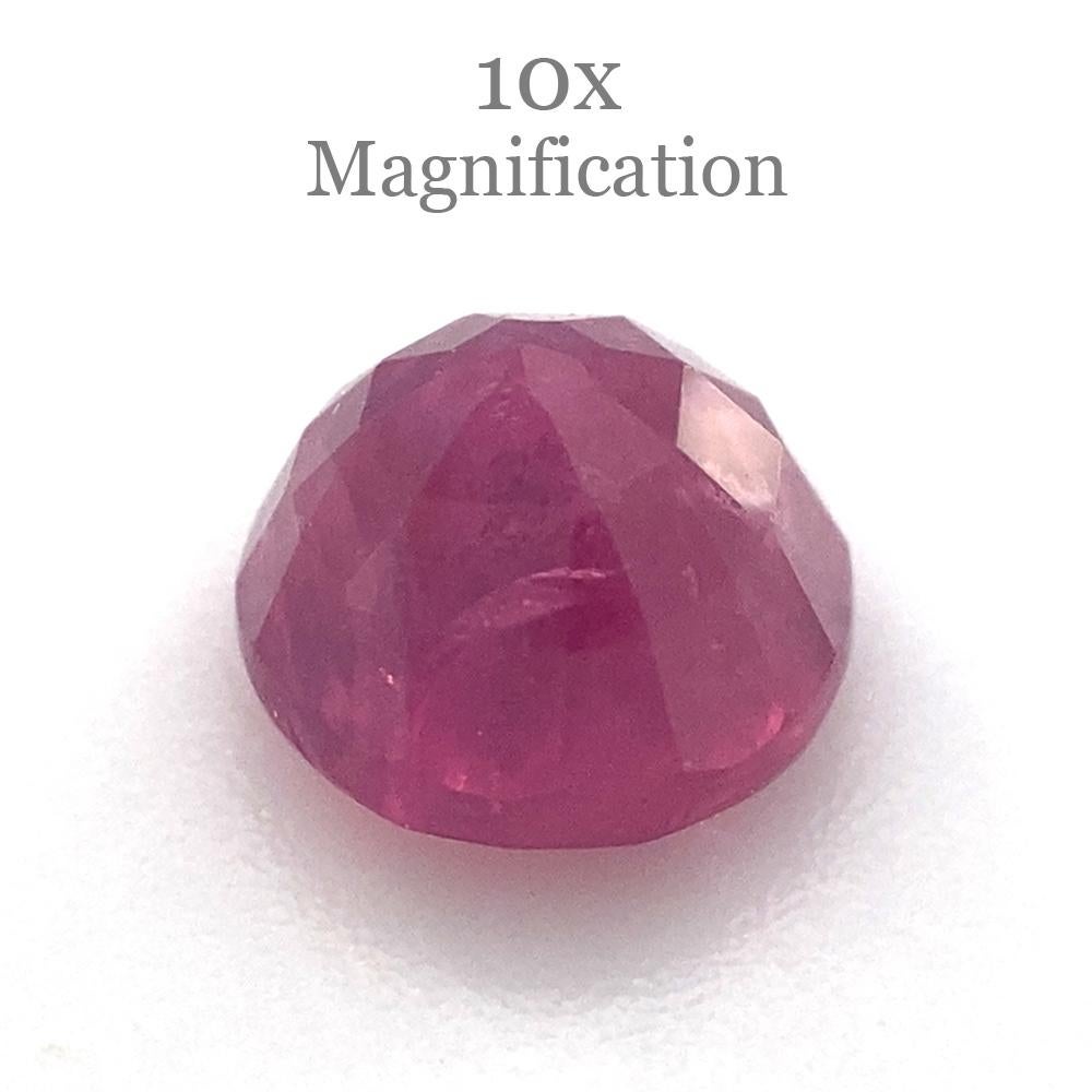 1.19ct Round Red Ruby For Sale 2