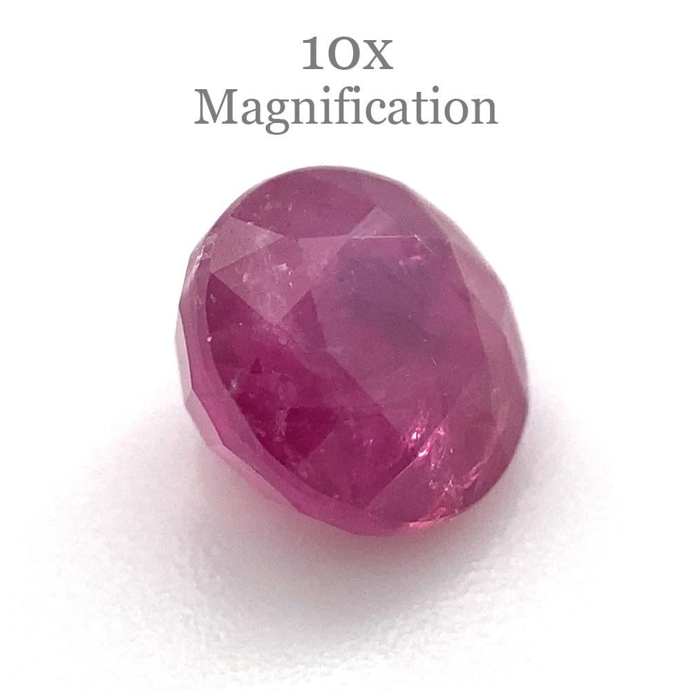 1.19ct Round Red Ruby For Sale 4