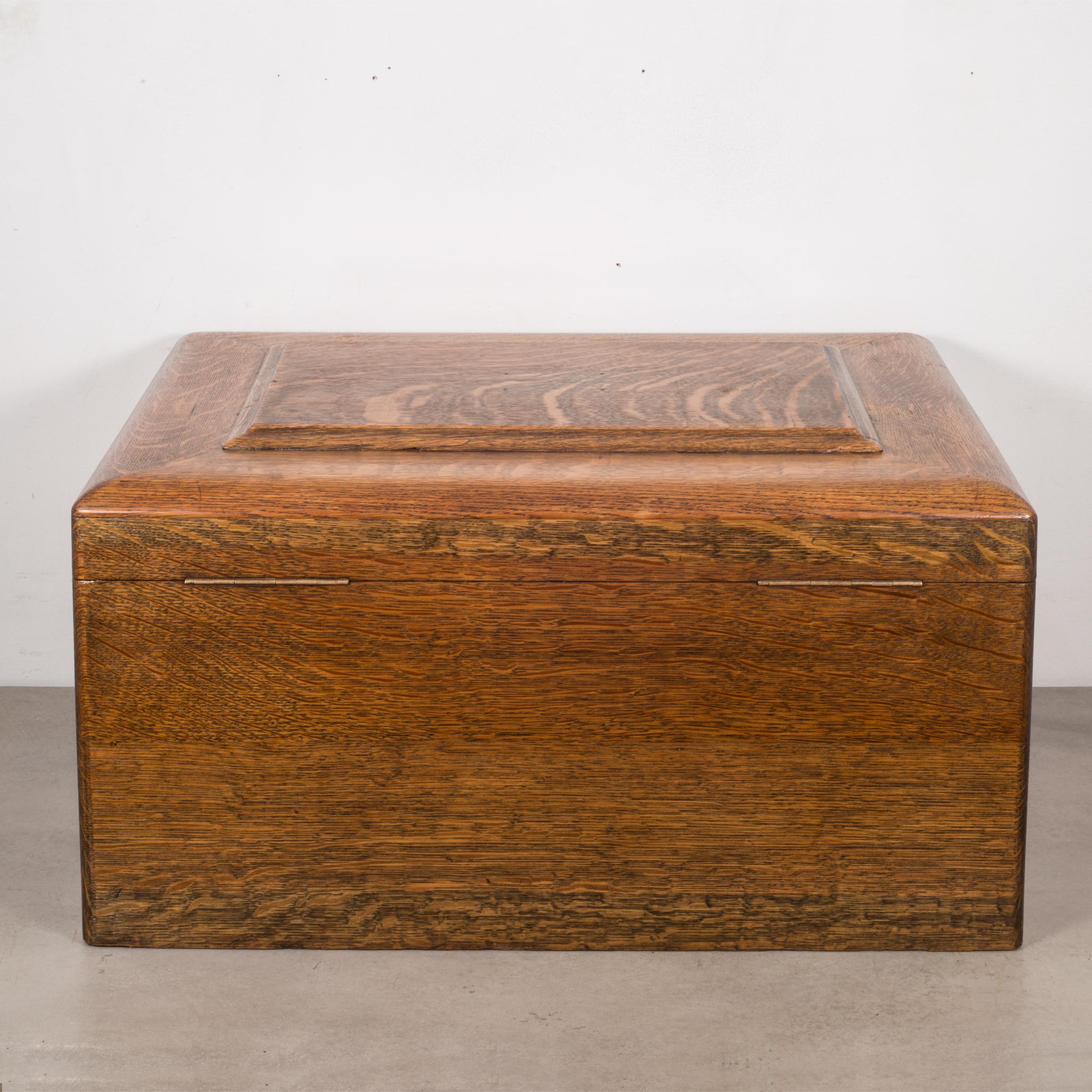 oak silverware chest