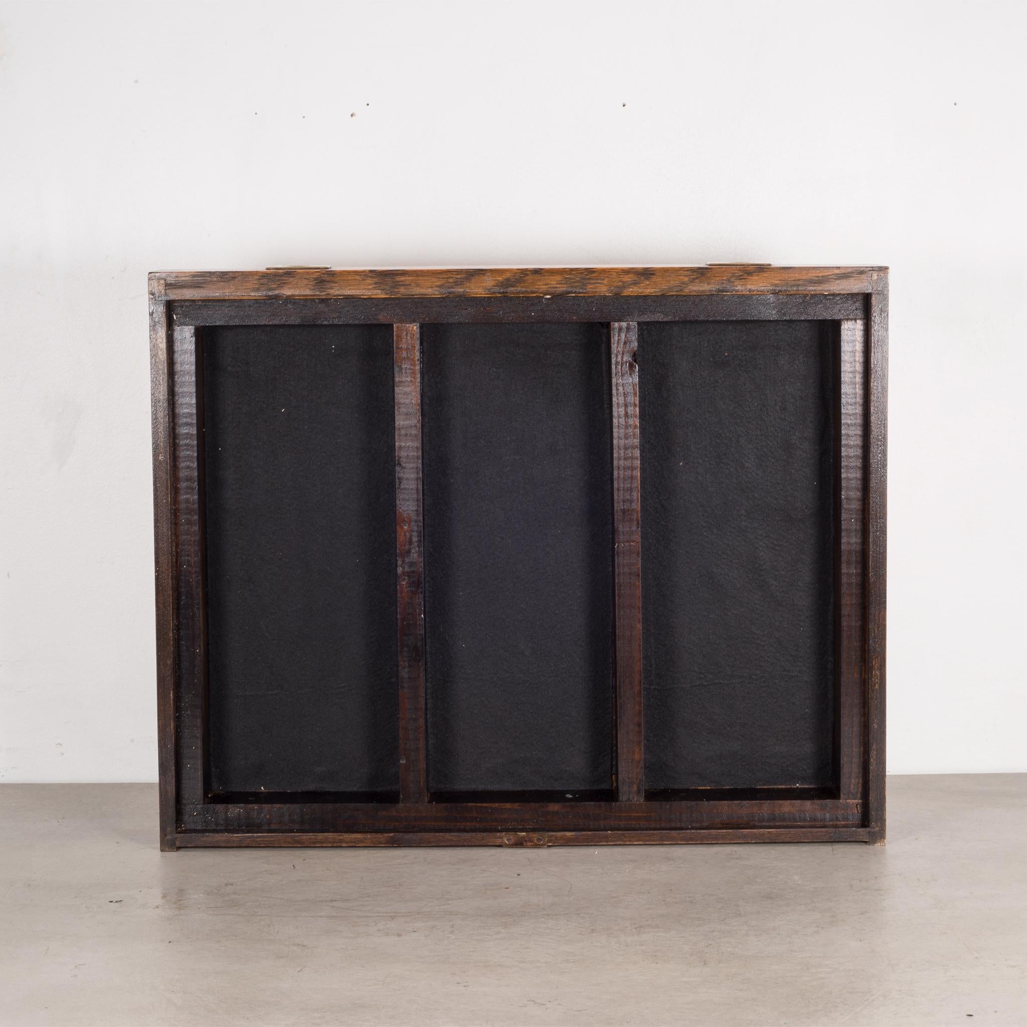 119th Century Oak and Brass Silverware Chest, circa 1890 In Good Condition In San Francisco, CA