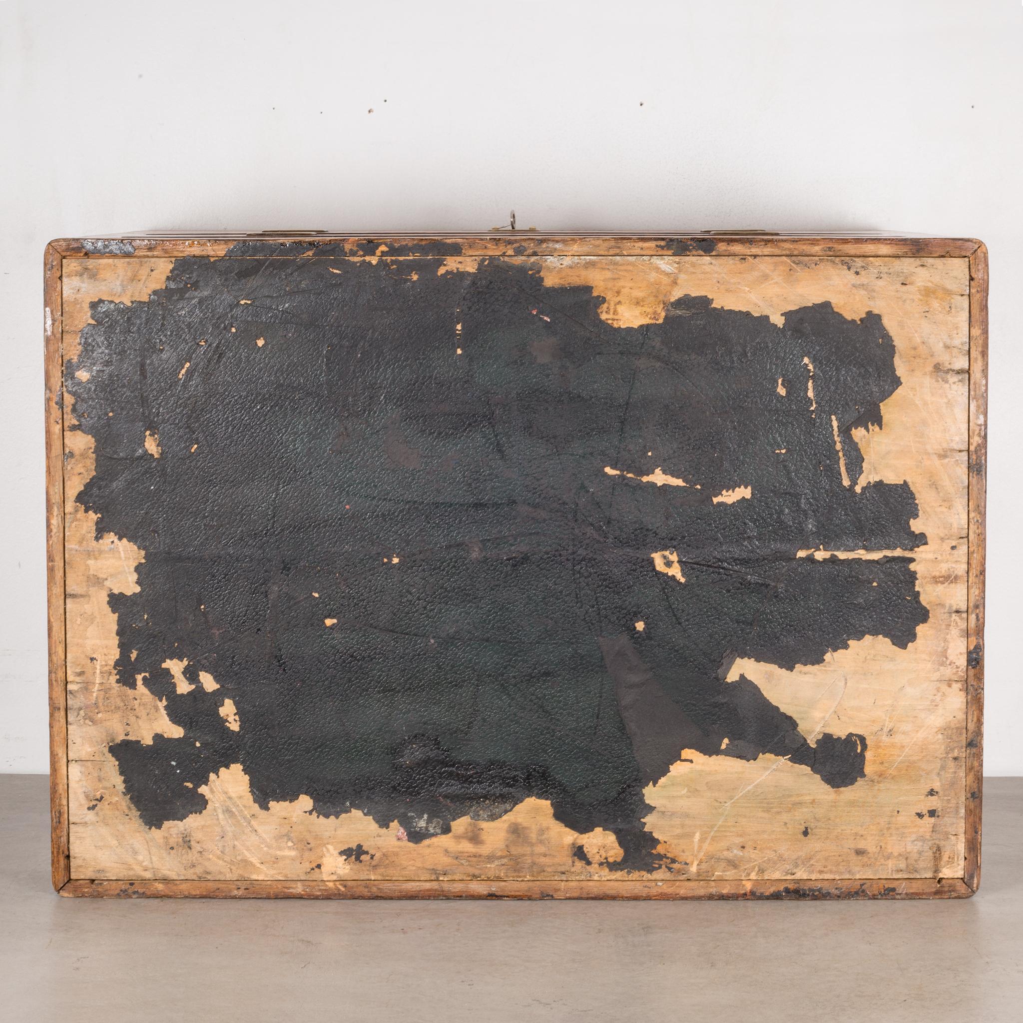119th Century Oak and Brass Silverware Chest, circa 1890 1