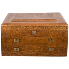 119th Century Oak and Brass Silverware Chest, circa 1890