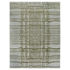 11
9"x14
8" Green Fine jacquard Hand Loomed Wool 
Art Silk XL Oriental Rug