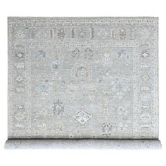 Tappeto XL in pura lana annodato a mano, collezione Gray Supple, motivo Oushak, 11'9" x 14'9"