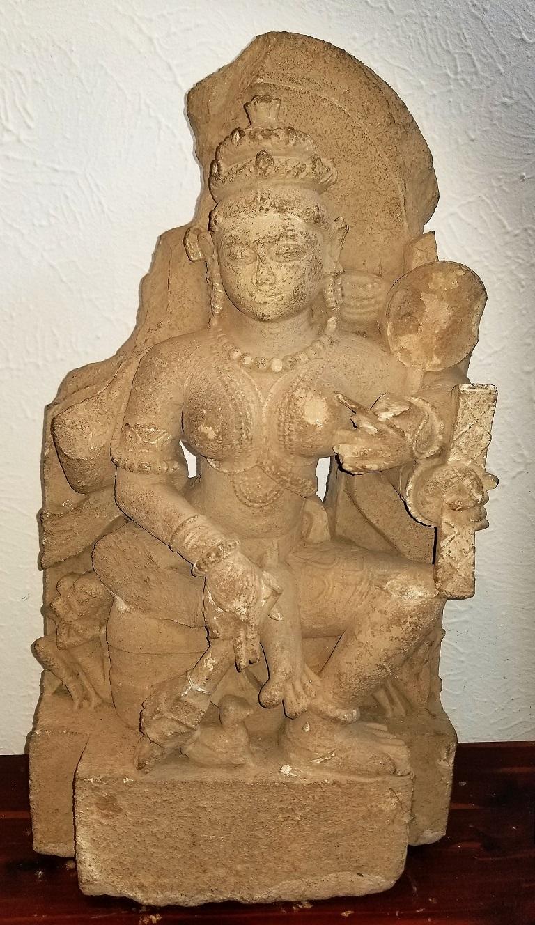 11C SE Asian Indian Saraswati Buff Sandstone 4