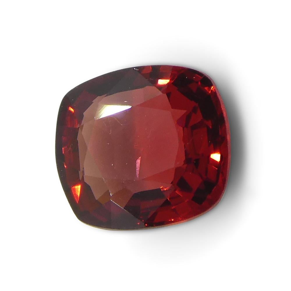 1.1ct Cushion Red Jedi Spinel from Sri Lanka For Sale 2