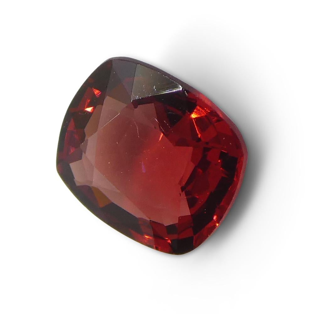 1.1ct Cushion Red Jedi Spinel from Sri Lanka For Sale 4