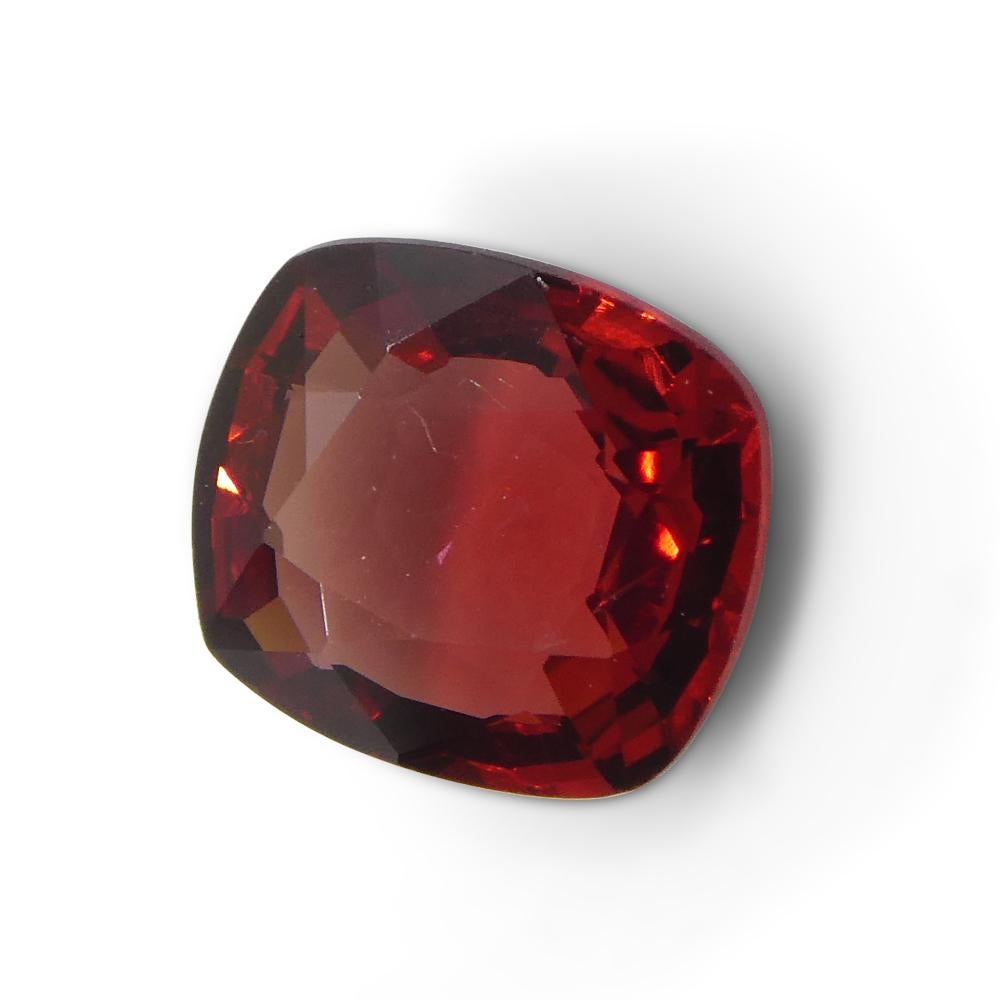 1.1ct Cushion Red Jedi Spinel from Sri Lanka For Sale 5