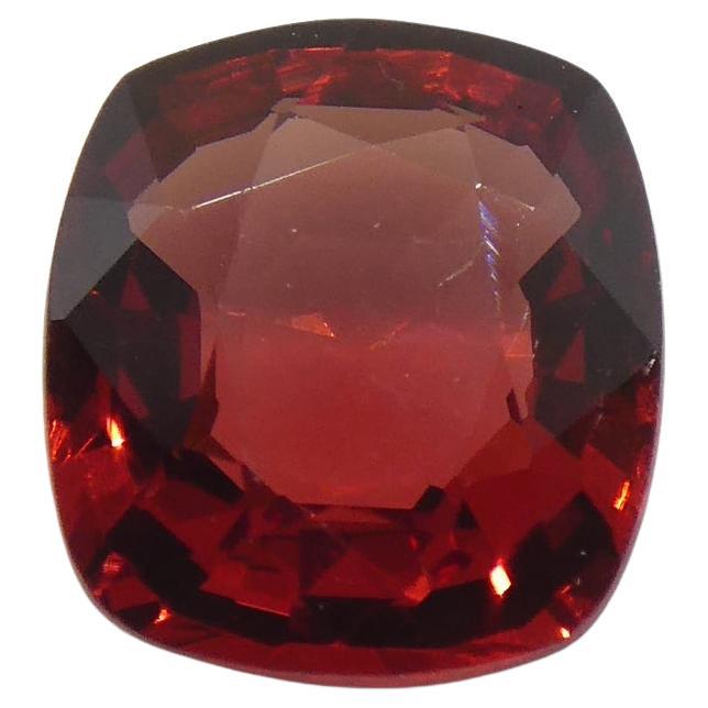 1.1ct Cushion Red Jedi Spinel from Sri Lanka For Sale