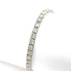 12ct Diamond Tennis Bracelet Set In Platinum