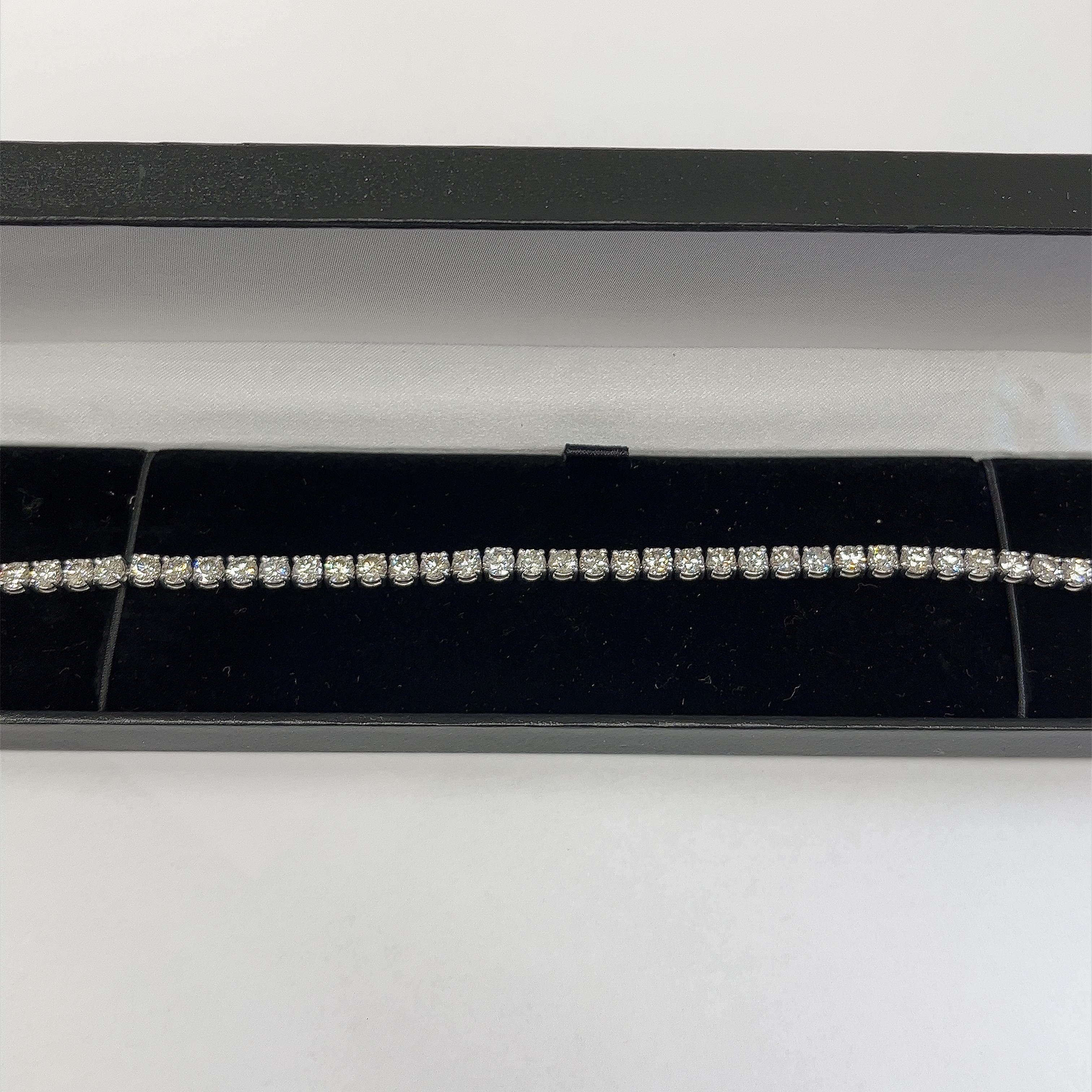 12ct Diamond Tennis Bracelet Set In Platinum 1