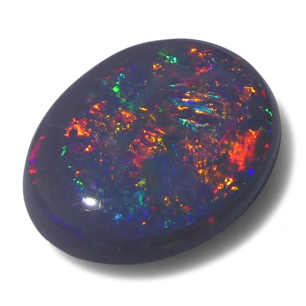da uomo o donna Opale grigio ovale cabochon 1,1ct dall'Australia in vendita