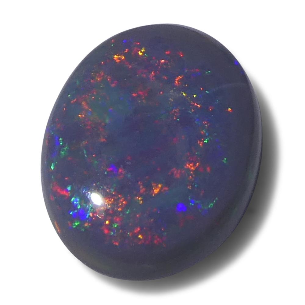 Opale grigio ovale cabochon 1,1ct dall'Australia in vendita 1