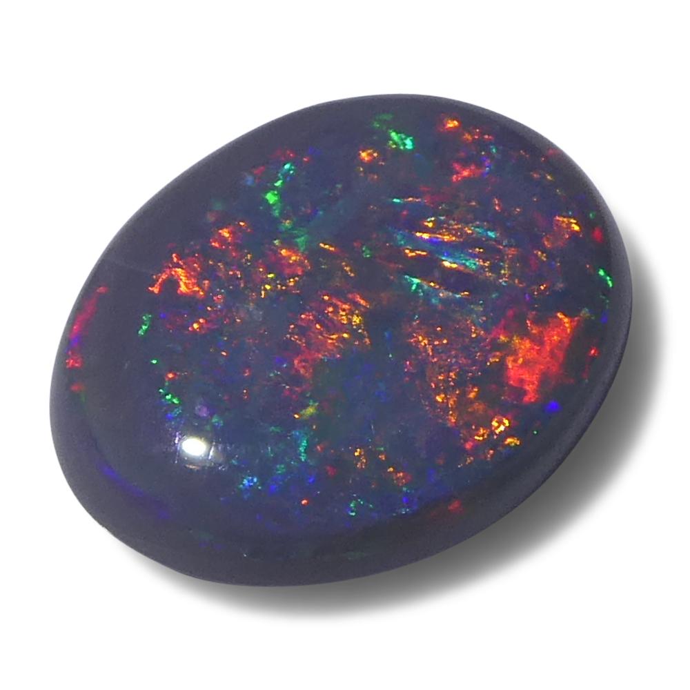 Opale grigio ovale cabochon 1,1ct dall'Australia in vendita 4