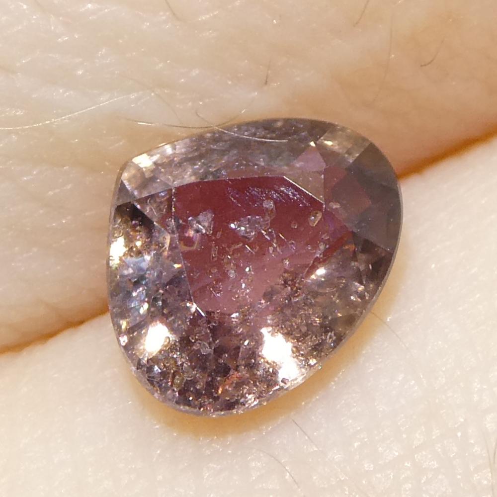 Zaffiro rosa perlato da 1,1ct della Tanzania non riscaldato in vendita 6