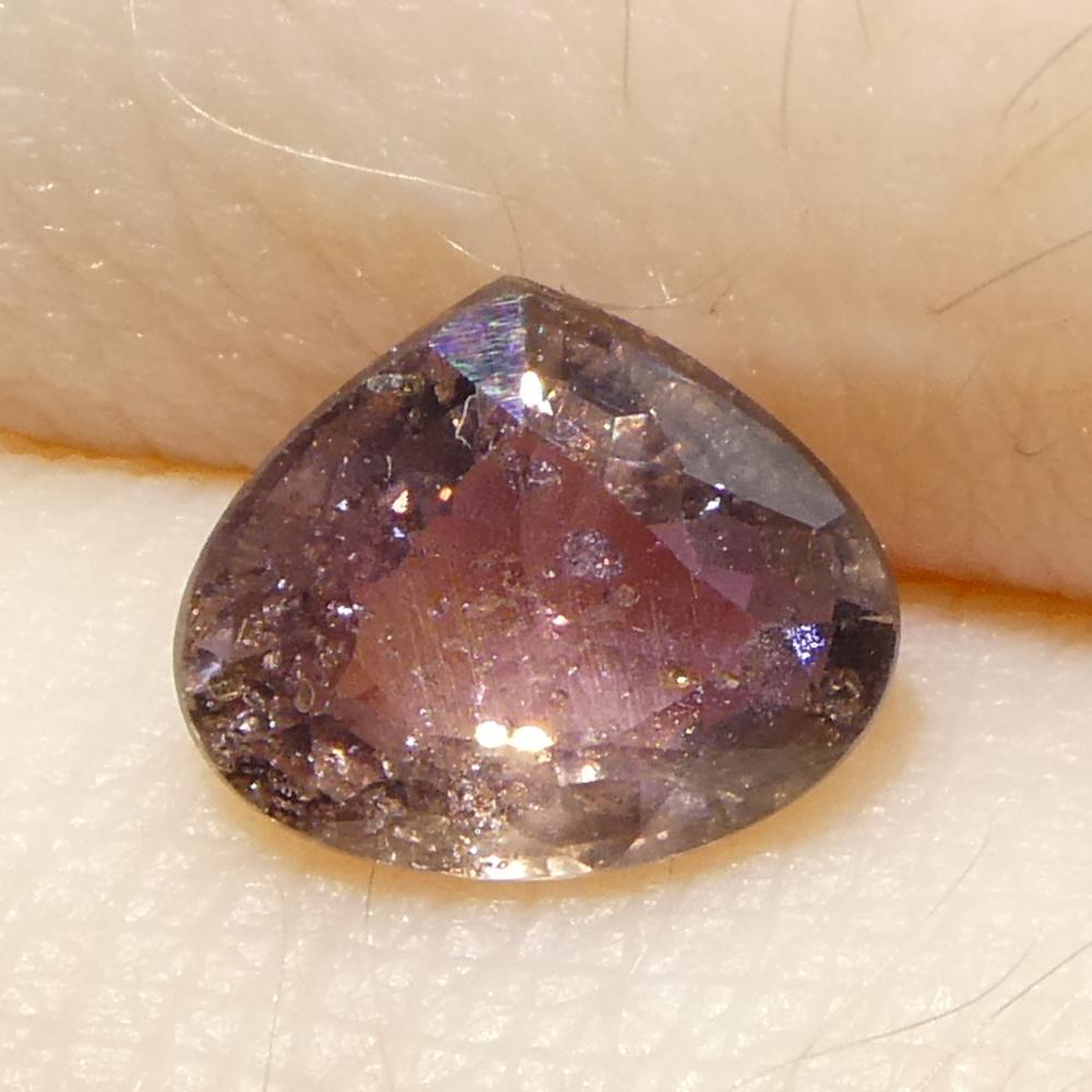 Zaffiro rosa perlato da 1,1ct della Tanzania non riscaldato in vendita 7