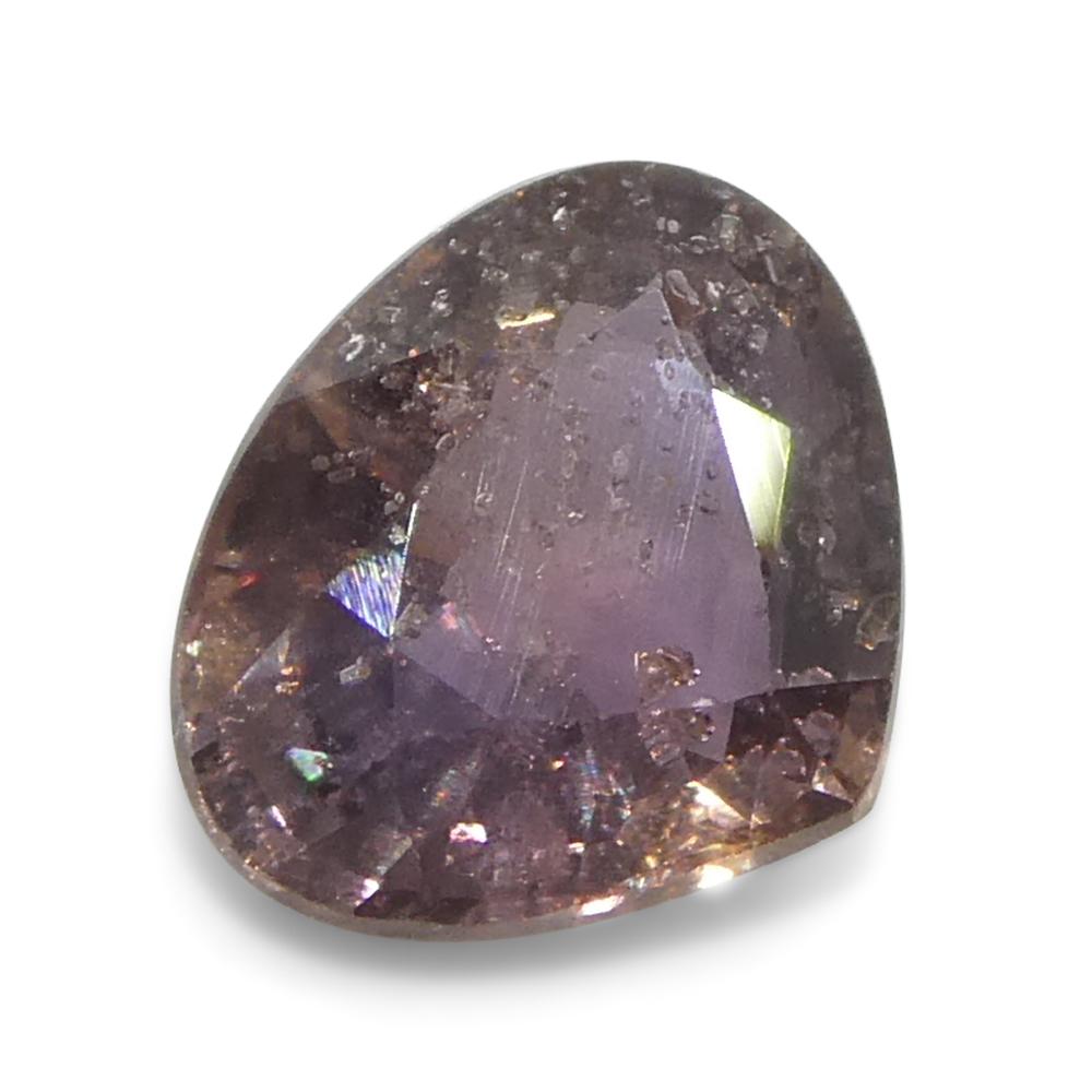 Zaffiro rosa perlato da 1,1ct della Tanzania non riscaldato in vendita 3