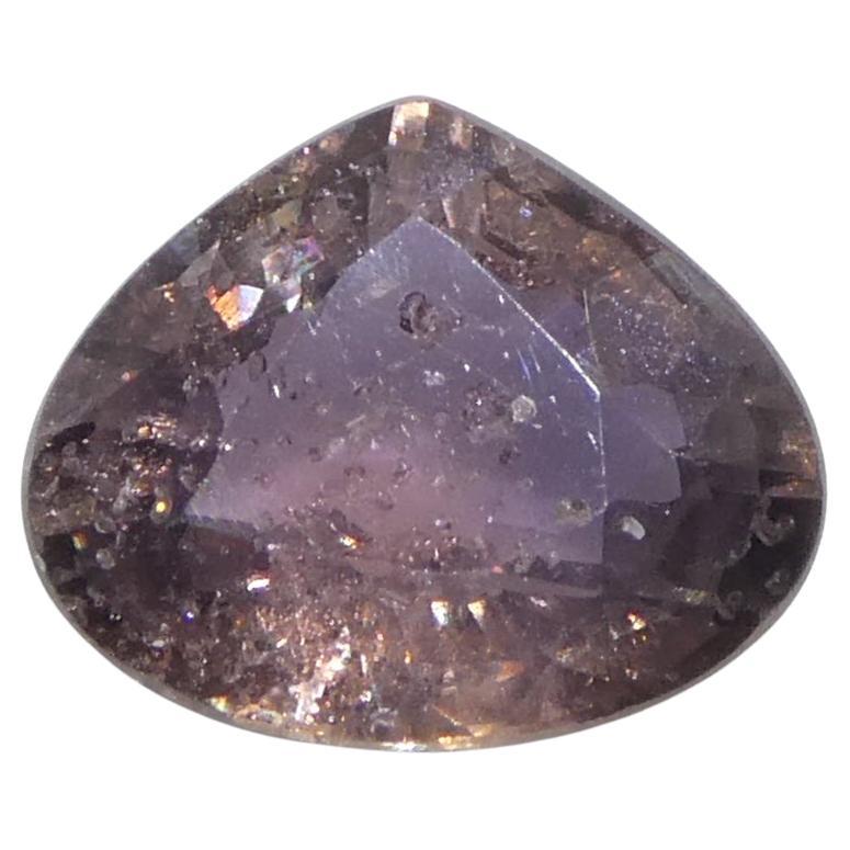 Zaffiro rosa perlato da 1,1ct della Tanzania non riscaldato