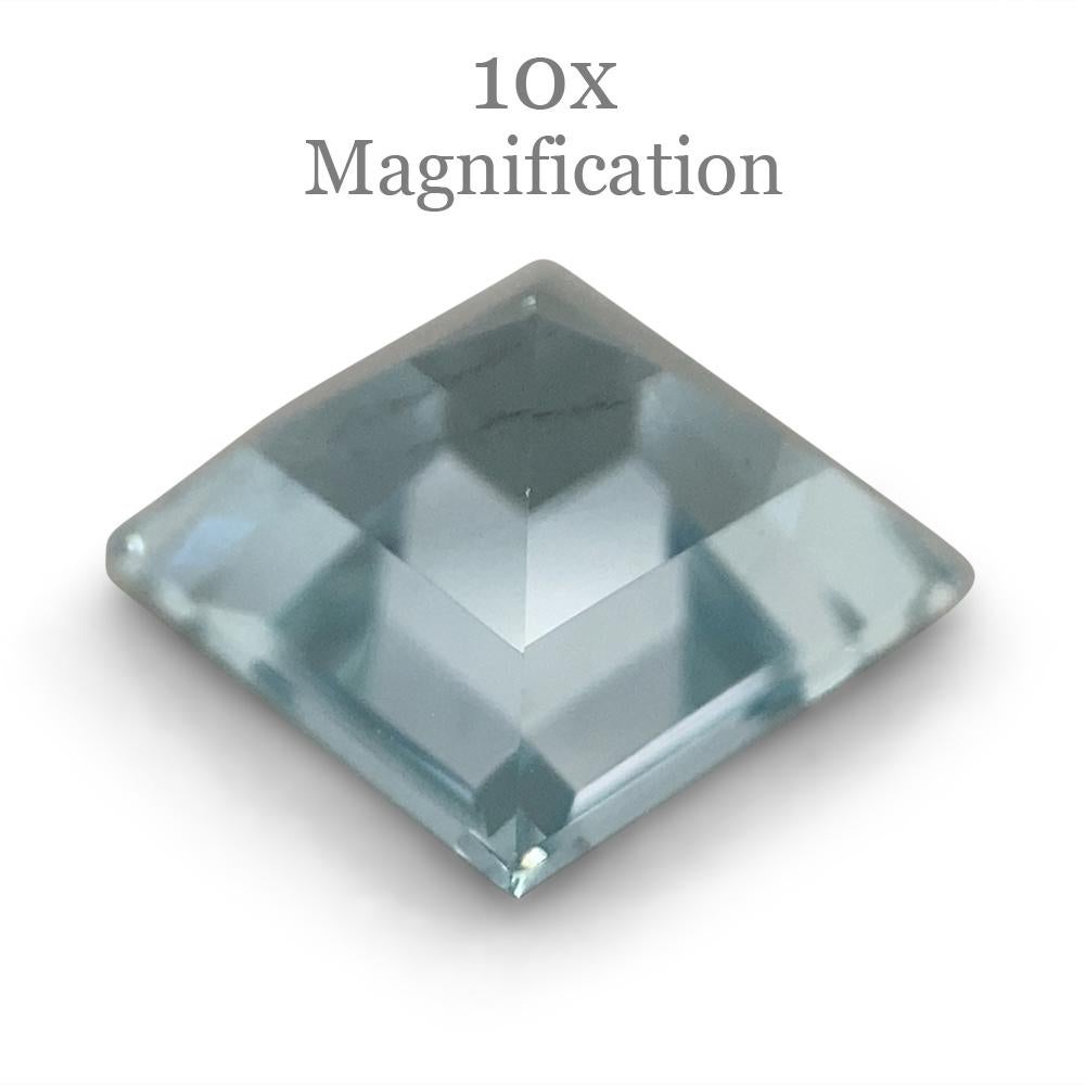 1.1ct Square Aquamarine For Sale 2