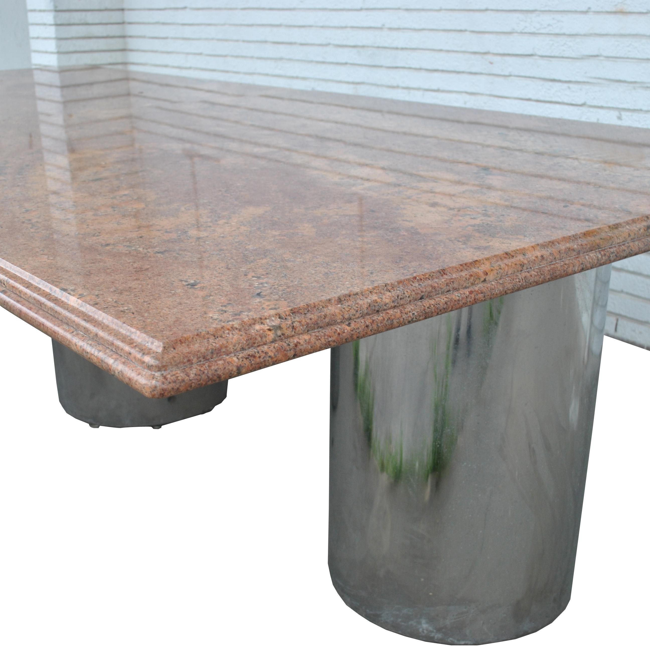 11ft Modern Granite Chrome Conference Table 4