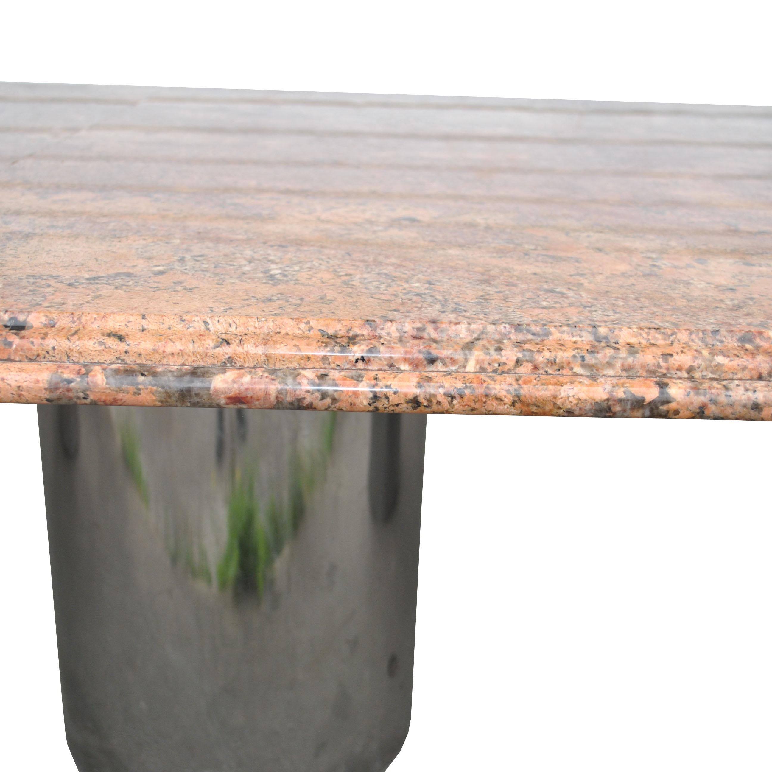 11ft Modern Granite Chrome Conference Table 3