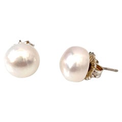 11mm Pearl stud earrings