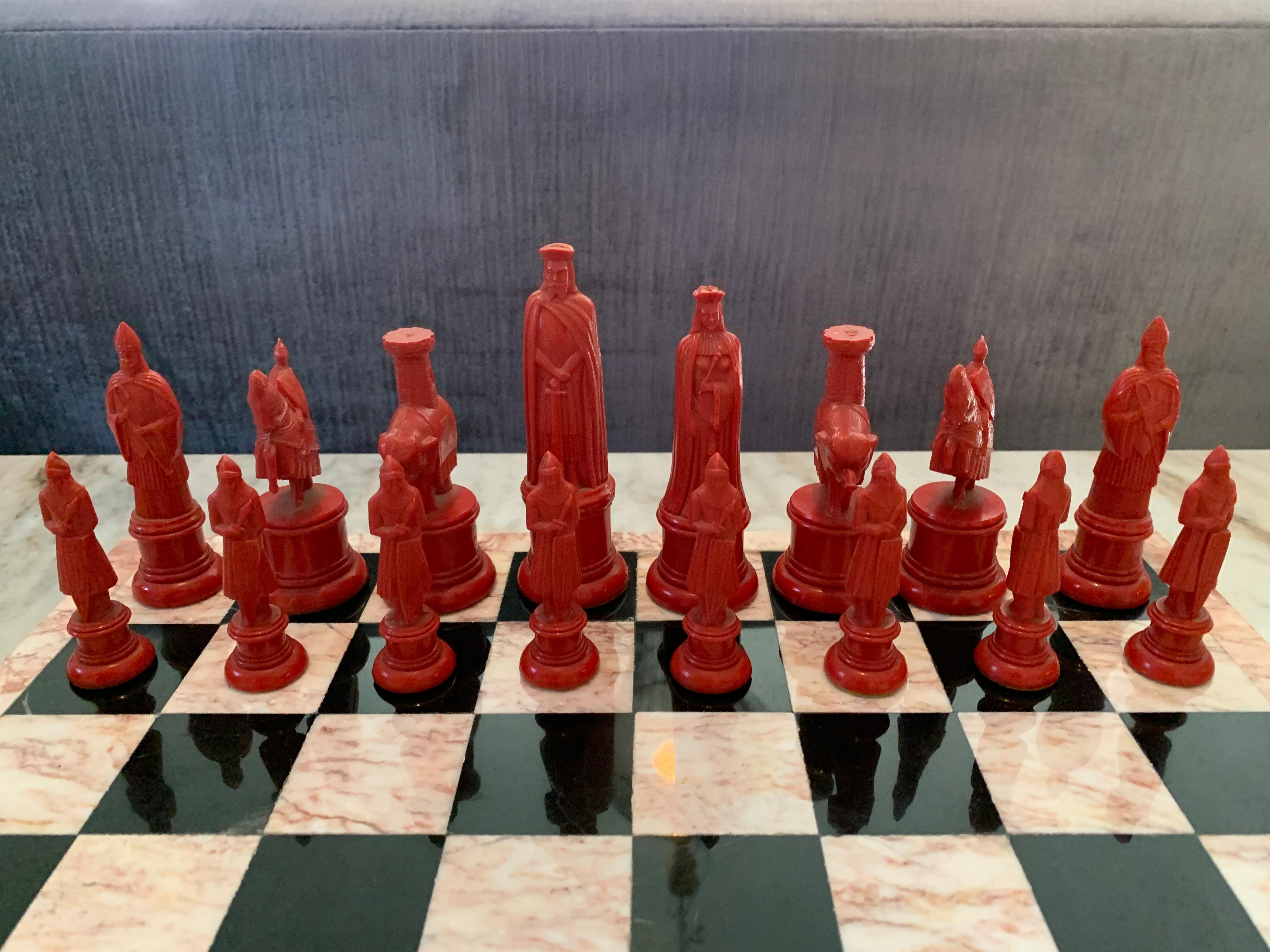 20th Century 11th Century Chess Pieces