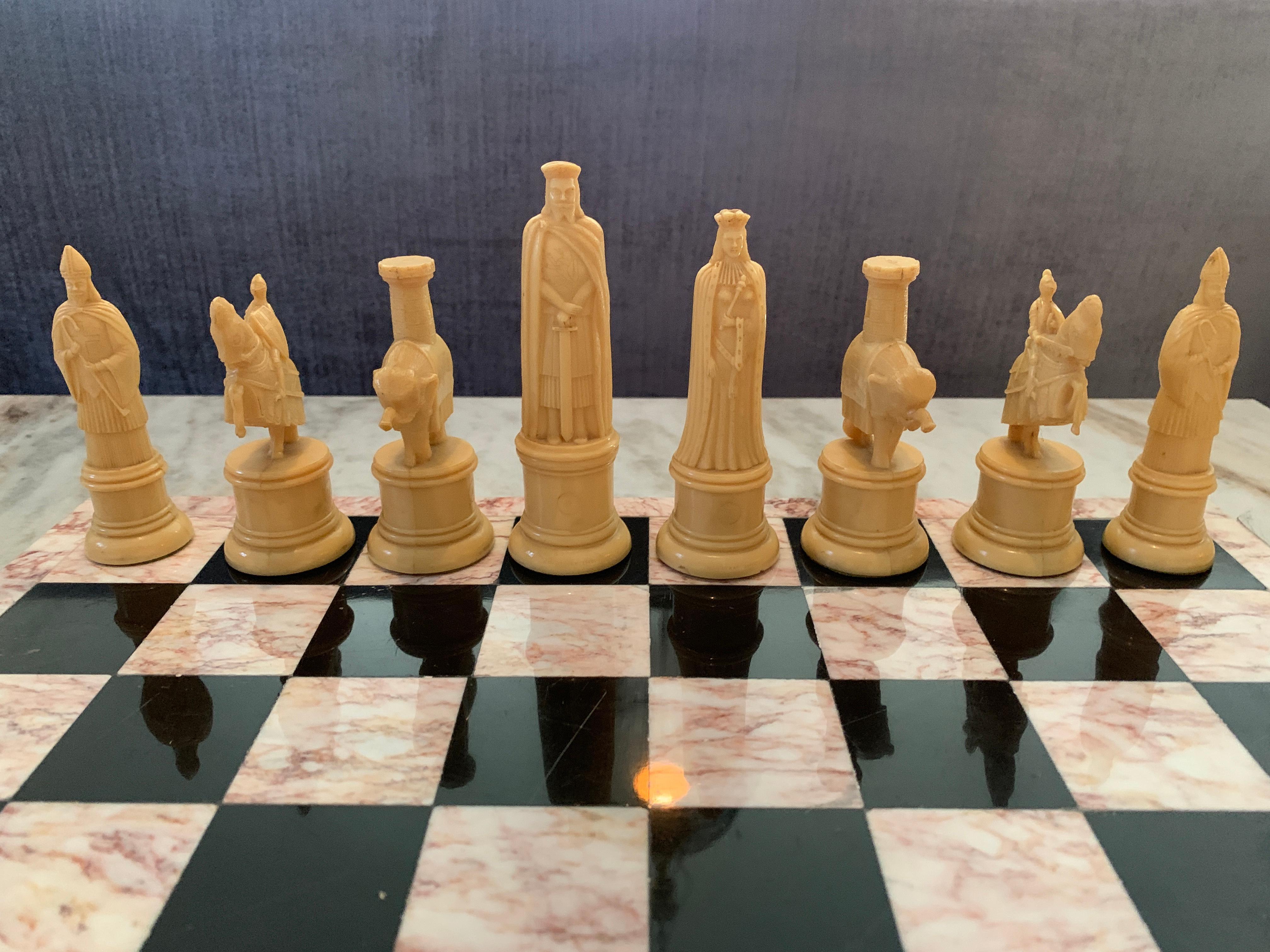 Resin 11th Century Chess Pieces